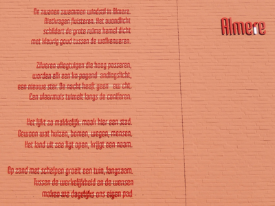 Gedicht 'Almere' door Maria van Daalen